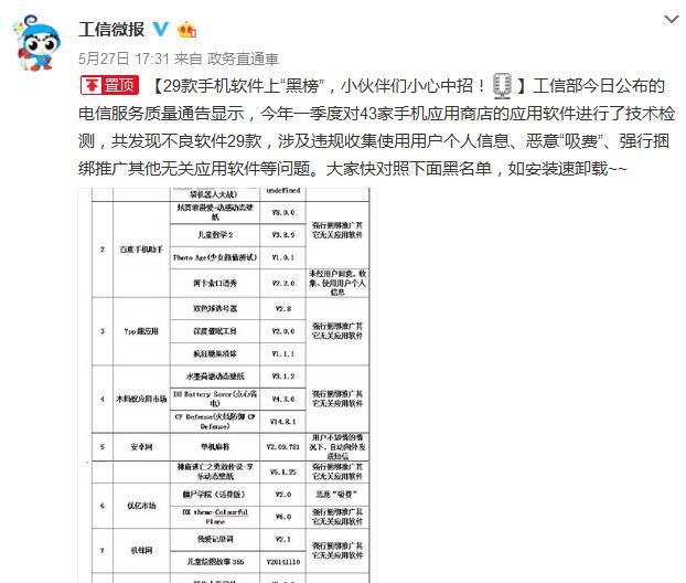 APP黑榜 不良APP 诈骗软件 百度手机助手 木蚂蚁应用市场